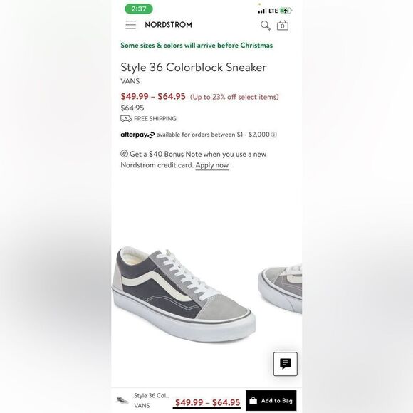 NICE Style 36 Colorblock Sneaker VANS SIZE 5 Women and men size 3.5 - Picture 1 of 7